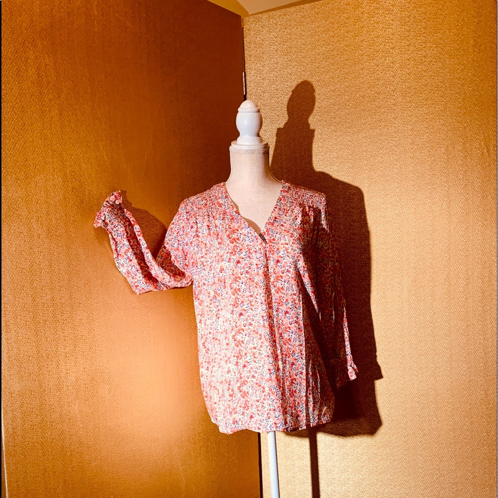 Soirée Rayon Long Sleeve Blouse M NWT